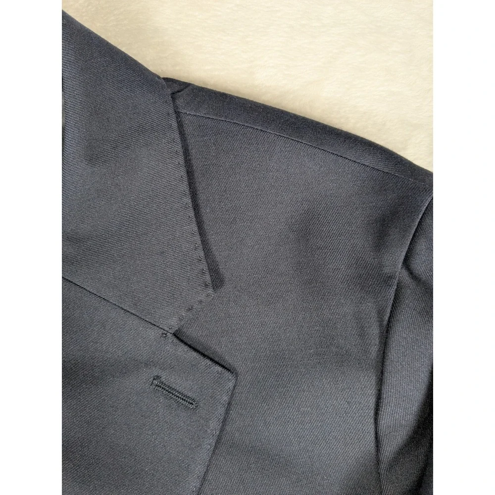 Banana Republic Men's Navy Blue Tailored Fit Wool Blend Suit Blazer Jacket‎ 44L